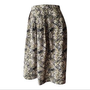 Sag Harbor Leaf print XL MIDI skirt